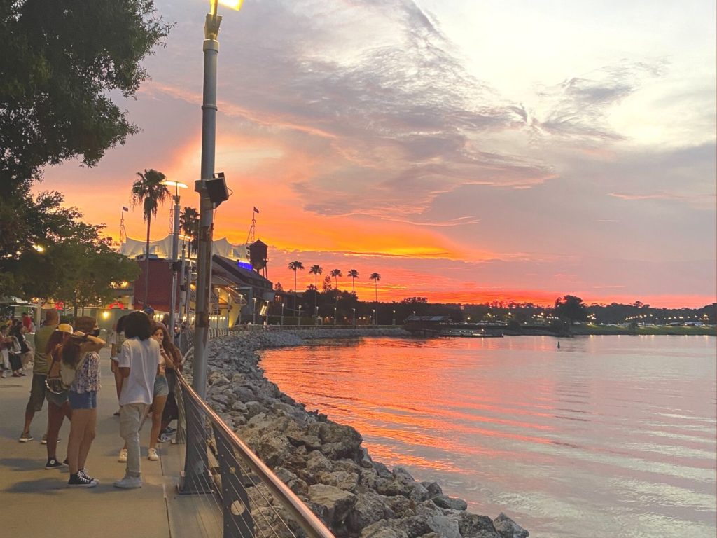 Disney Springs West Side at  Sunset 