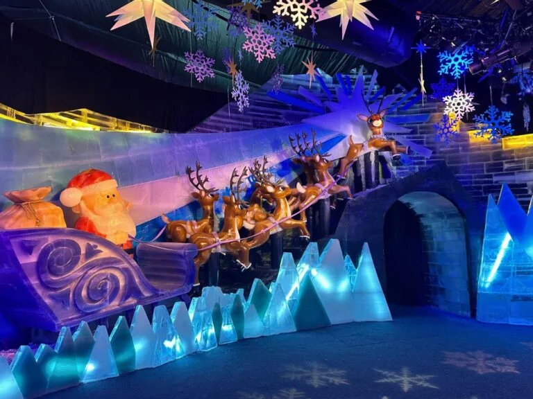 Final scene Rudolph the Red Nosed Reindeer at ICE! Gaylord Palms - image by Dani Meyering