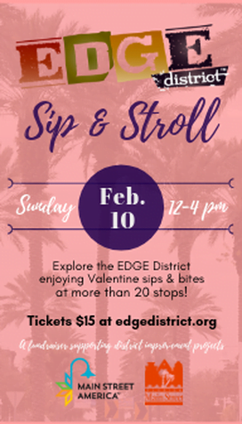 EDGE valentines sip stroll