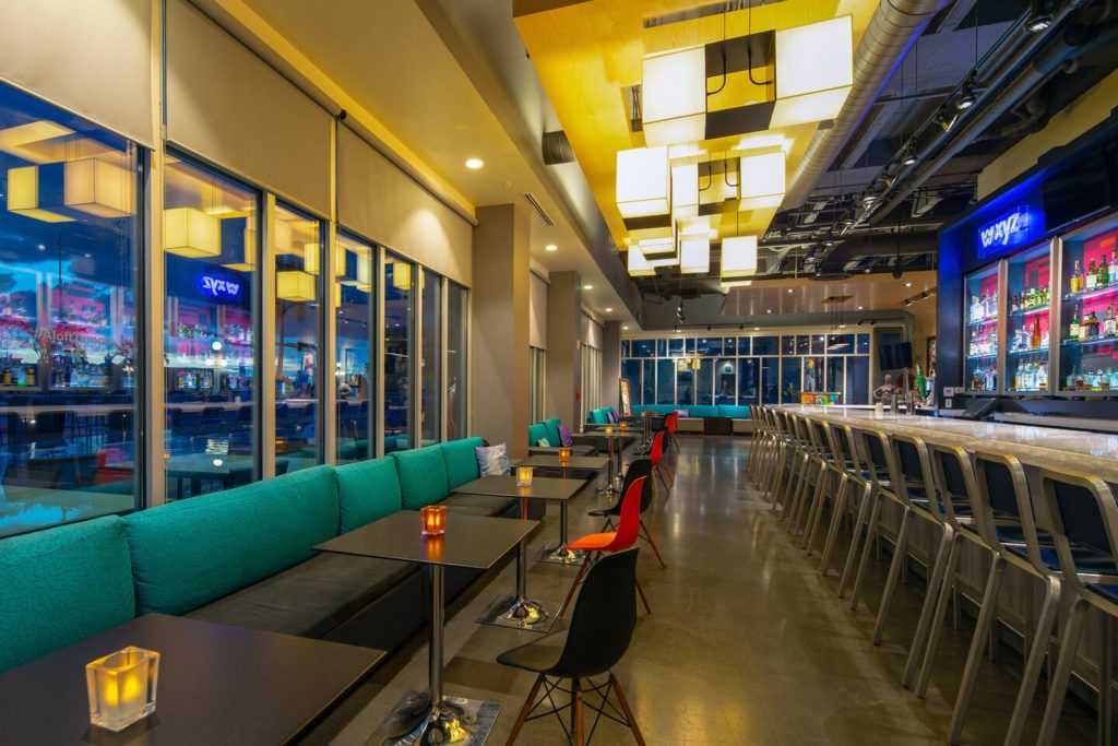 Tampa Bay hotel dates - W XYZ bar at Aloft Tampa Downtown