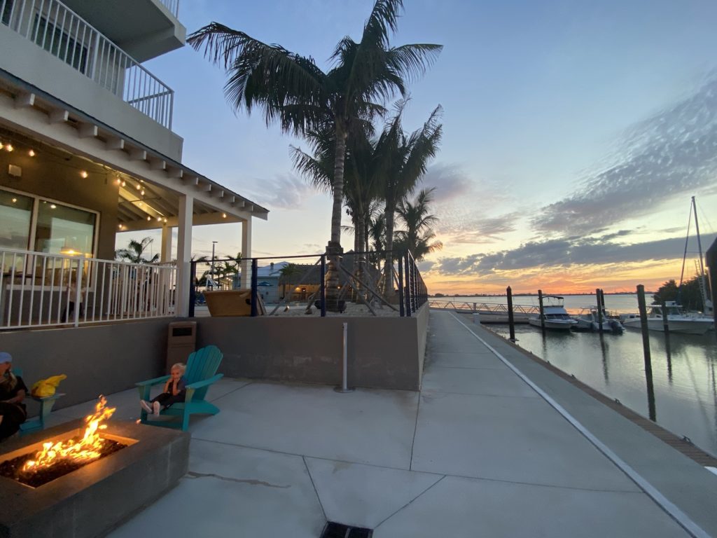 Compass Hotel Anna Maria Island Sound at sunset