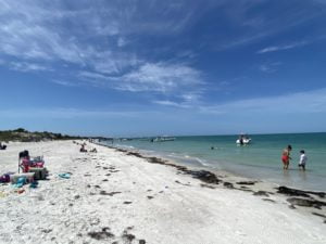 The beach at Egmont Key