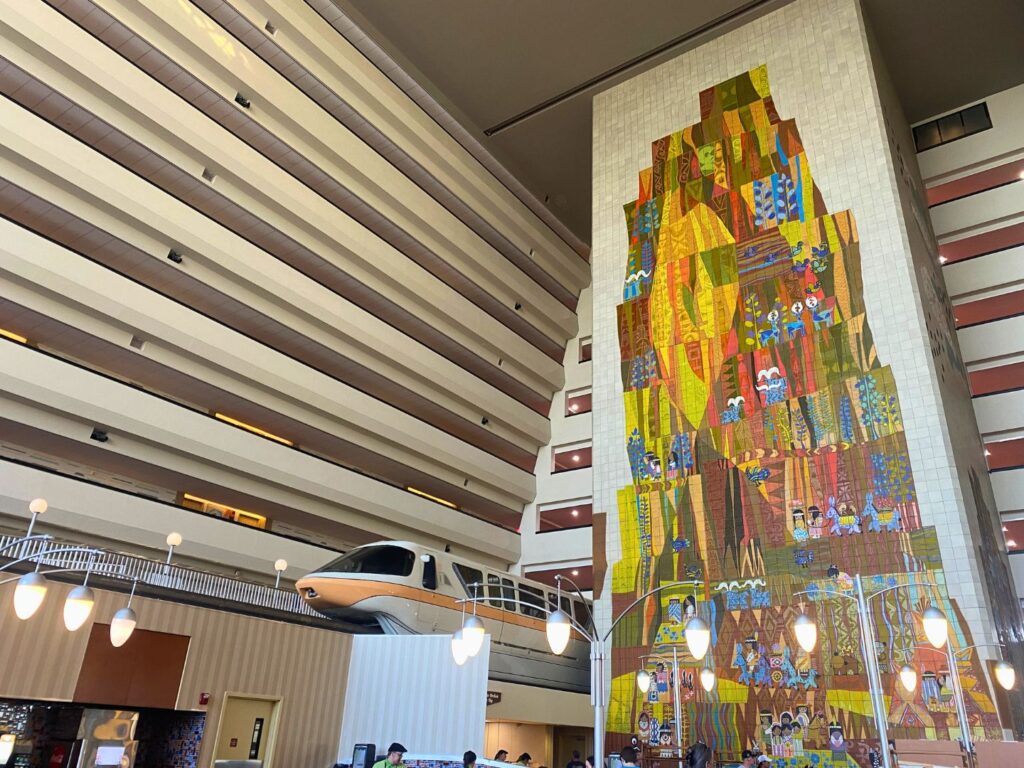 View of Monorail from Contempo Cafe at Disney's Contemporary Resort