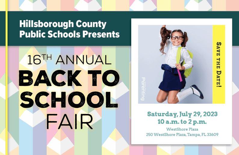 Back To School Fair 2023 presented by Hillsborough County Public