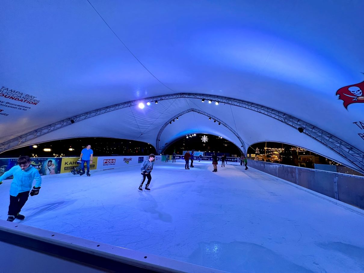 Skating rink at Winter Village Curtis Hixon Park