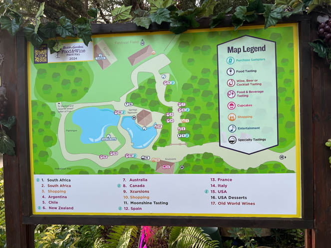 Busch Gardens Food and Wine Festival 2024 Map