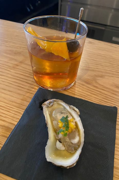 Bar Martinez Old Fashioned and oysters at Ten Rooms in Ybor