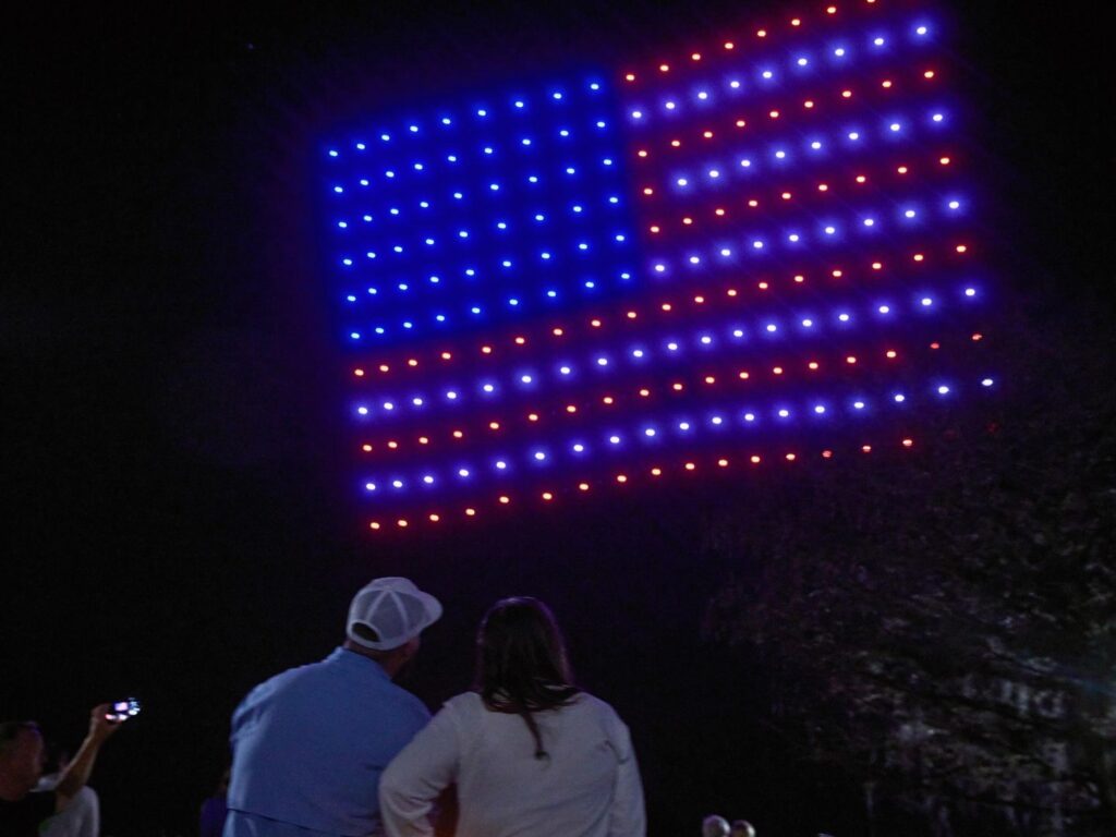 Patriotic Drone Show by Sky Elements 4th of July Tampa Bay