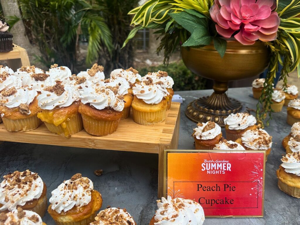 Peach Pie Cupcakes at Busch Gardens Summer Nights