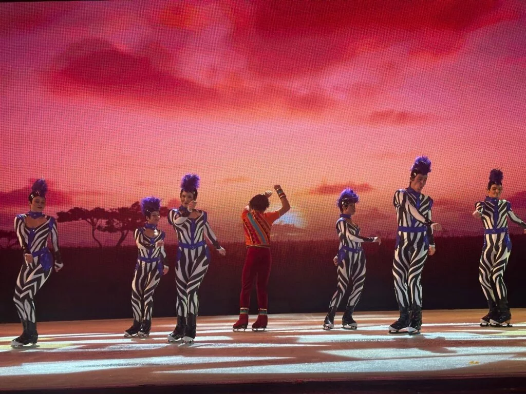 performers during Rhythm of Nature Ice Show