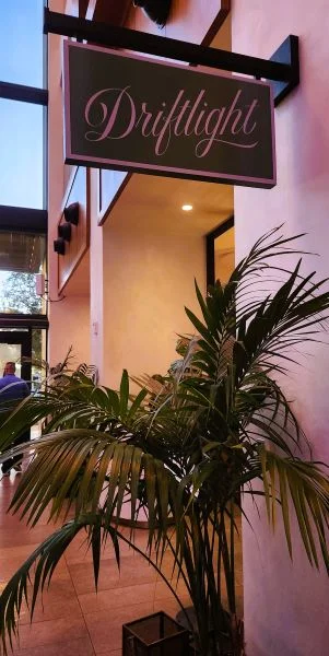 Driftlight Steakhouse entrance is within the lobby of J.W. Marriott Tampa Water Street