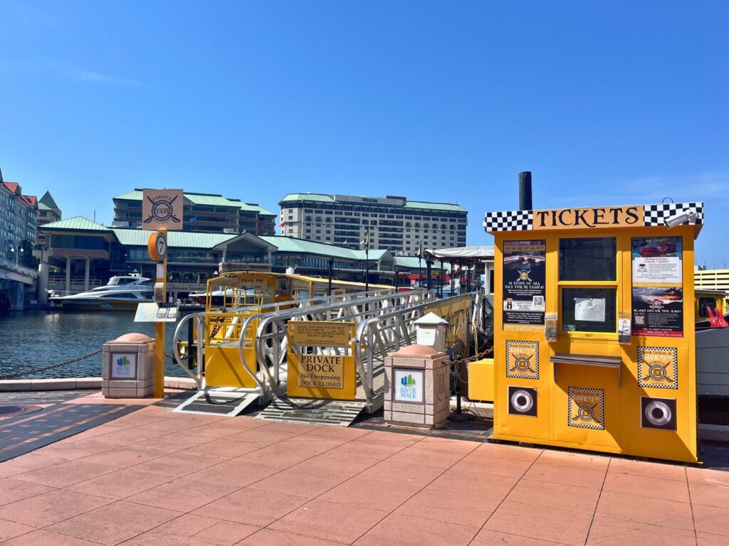 Pirate River Taxi dock at Tampa Riverwalk