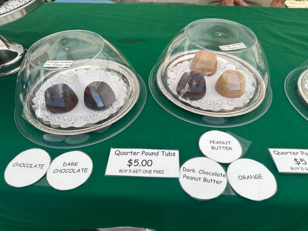 Flavors of Cow Paddy Irish Fudge at the market