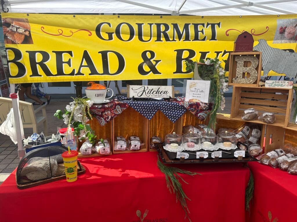 Various baked goods from Gulf Coast Sourdough both at Fresh Market at Wiregrass