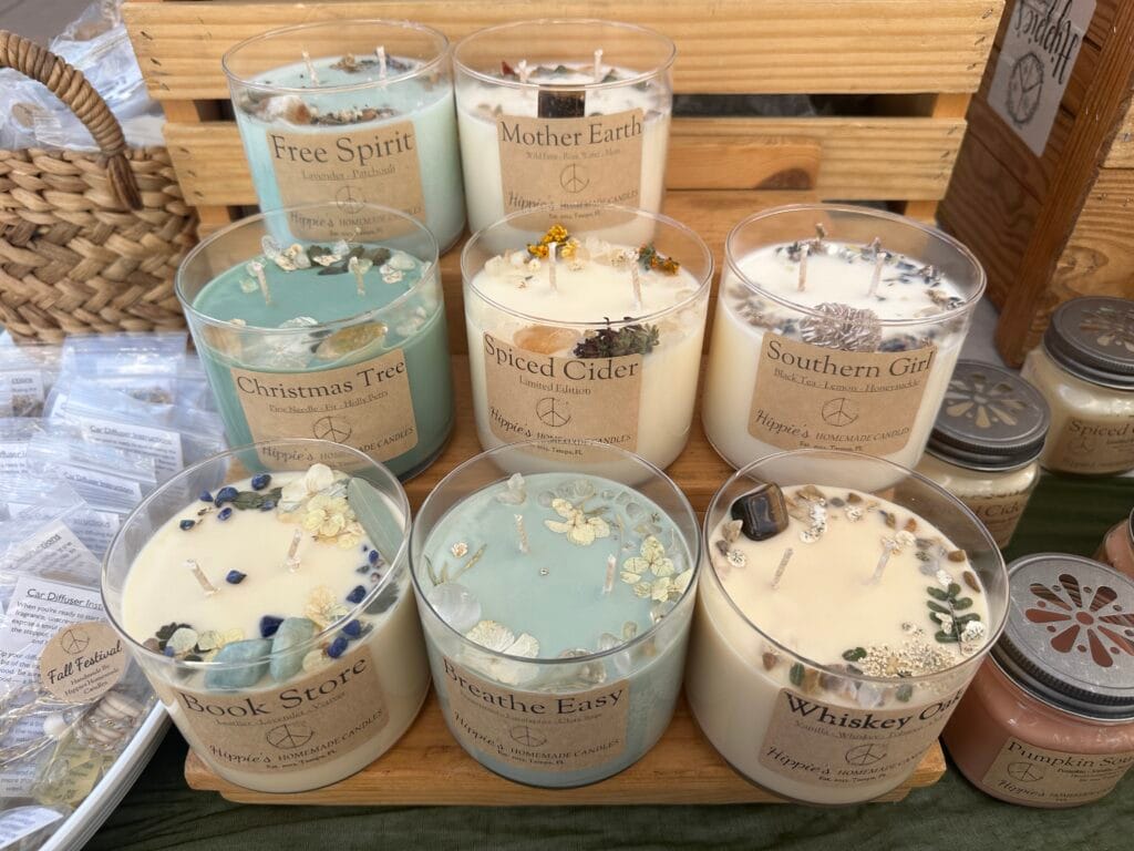 Hippie's Homemade Candles Fresh Market at Wiregrass