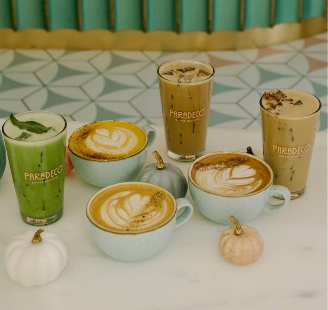 Paradeco Coffee fall drink menu 2025 
