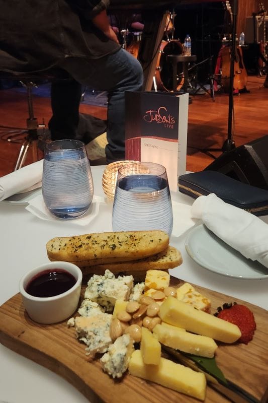 enjoying a Judson's Live charcuterie board in Orlando
