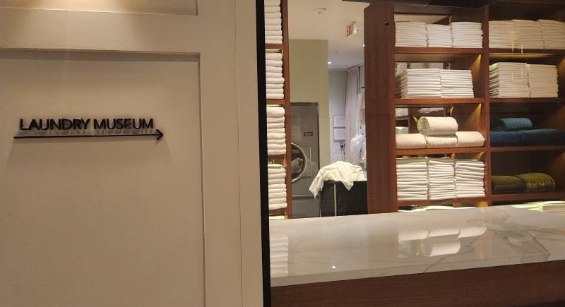 the Laundry museum at the ette hotel is immaculate