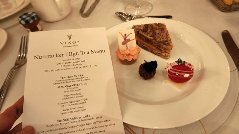 nutcracker high tea Christmas event in St. Petersburg, FL