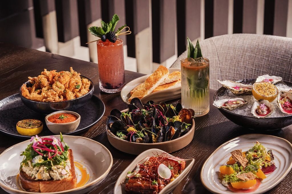 appetizers and drinks from new menu at latitude 28 tampa bay