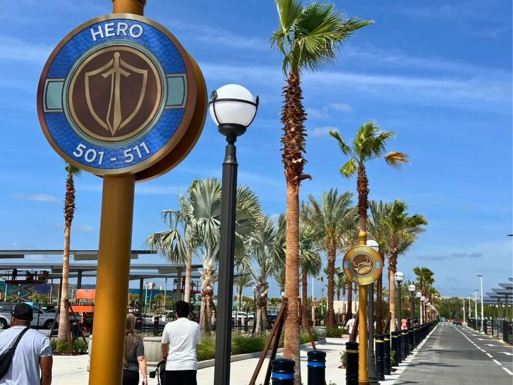 Sign for Hero Section of Epic Universe Parking Lot - image by Dani Meyering