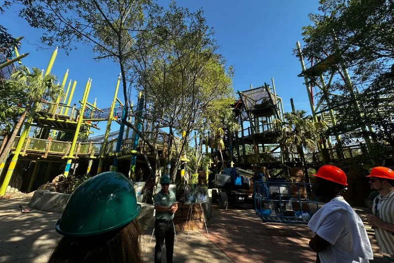 Construction ground level view Wild Osasis at Jungala