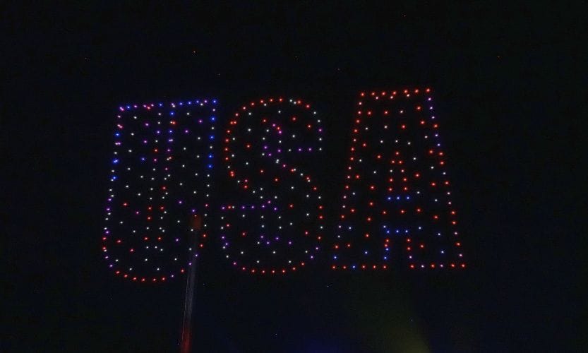 Busch Gardens America's 250th Anniversary drone show