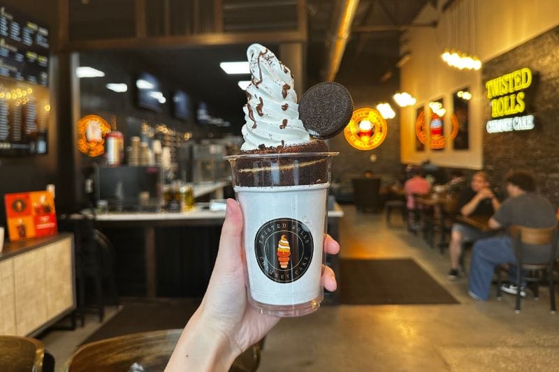 Oreo Ice Cream Chimney Cake from Twisted Rolls Chimney Cake