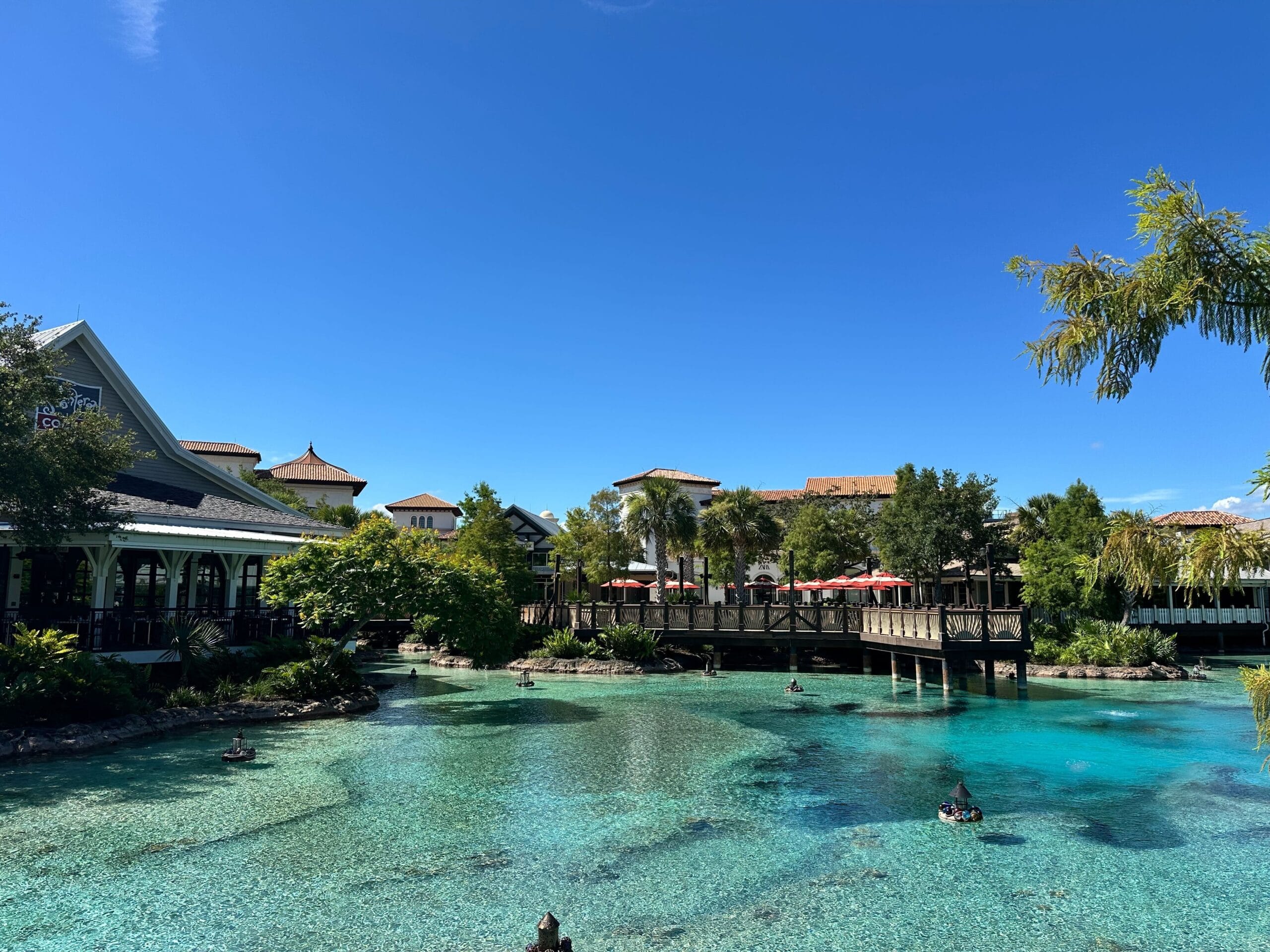 Disney Springs water and restaurants