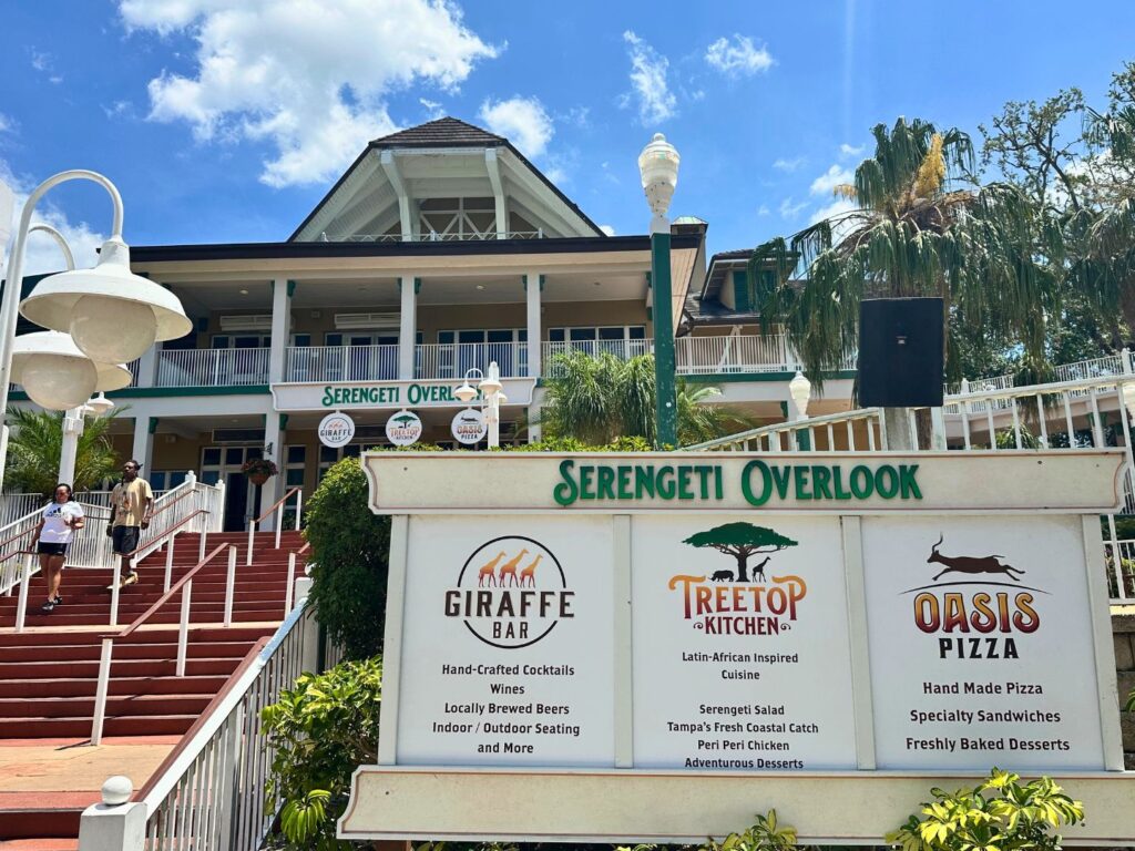 Giraffe Bar Serengetti Outlook entrance Busch Gardens Tampa Bay - image by Dani Meyering
