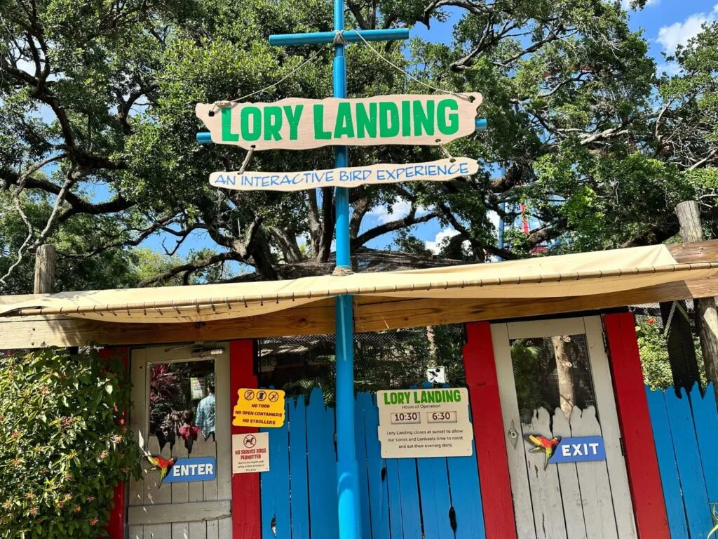 Shady Lory Landing entrance Busch Gardens Tampa Bay - image by Dani Meyering