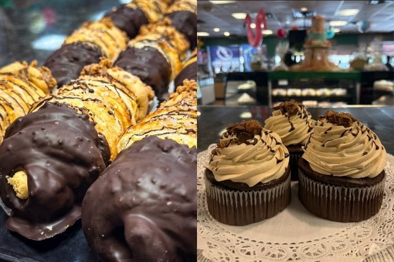Peanut Butter Cream Horn and Reese’s jumbo cupcake