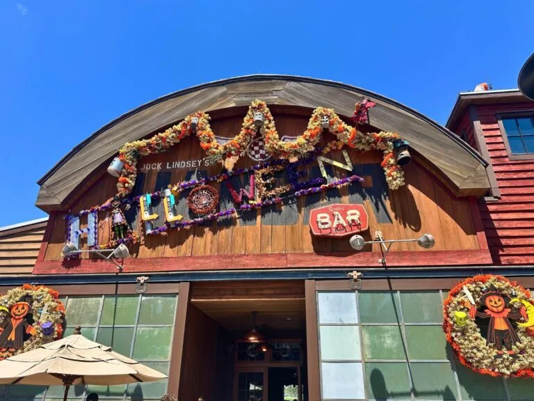 Halloween Sign at Jock Lindsey's Halloween Hangar Bar entrance - image by Dani Meyering