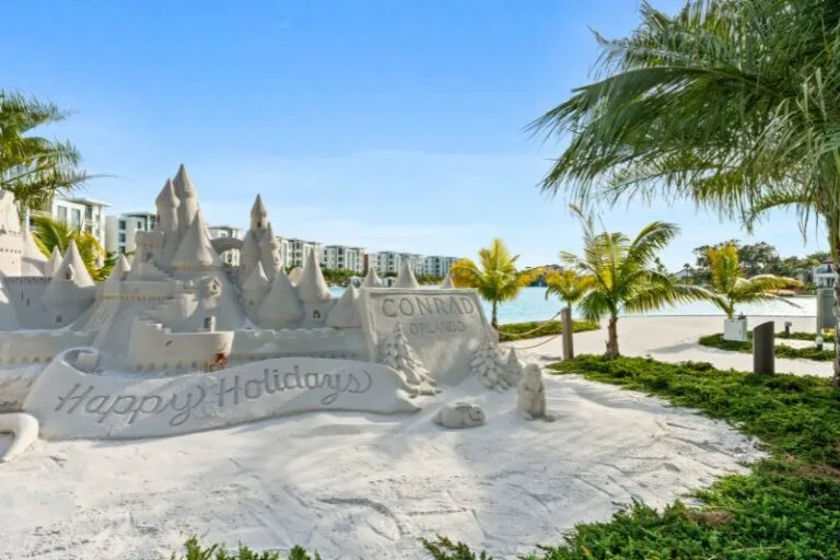 Conrad Orlando Christmas Outdoor Sand Sculpture - Conrad Orlando
