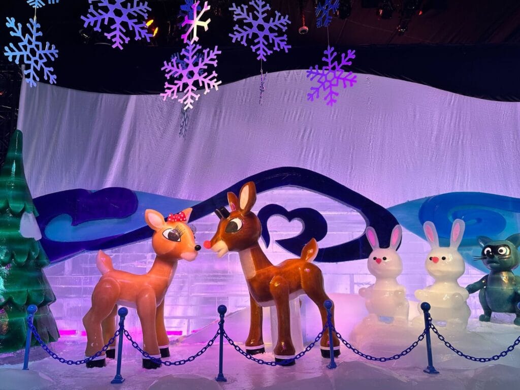 Rudolph the Red Nosed Reindeer and Clarice at ICE! Gaylord Palms - image by Dani Meyering 2