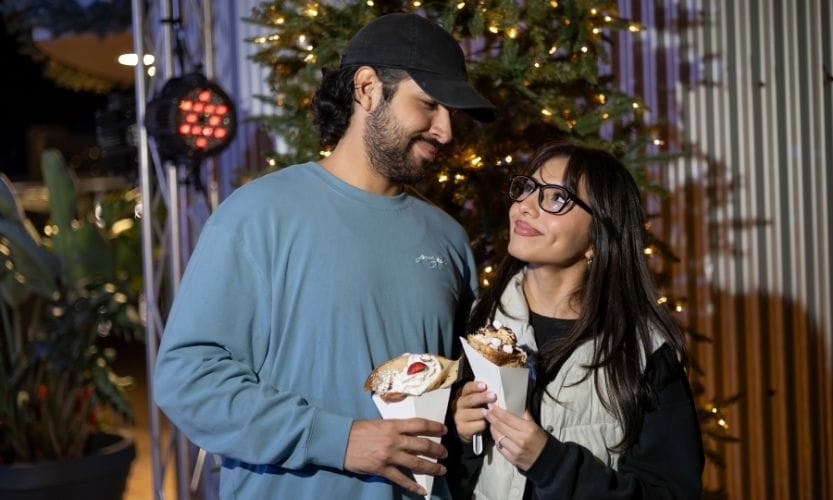 Spend some time relaxing, snacking, and perusing the vendors at Winter Village!