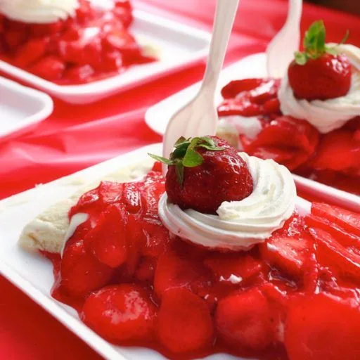 The Florida Strawberry Festival Strawberry Shortcake is a visitor favorite!