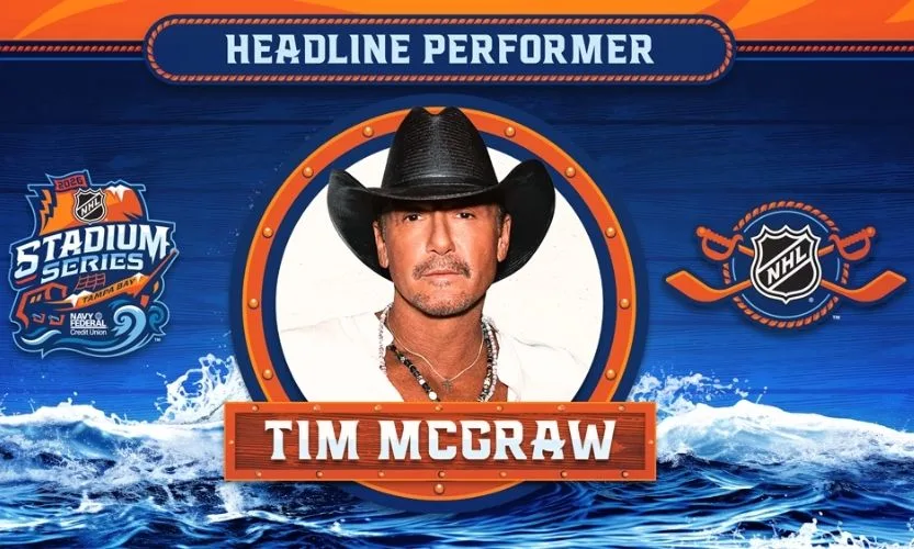 Tim McGraw to headline the NHL Stadium Series outdoor game in Tampa Florida