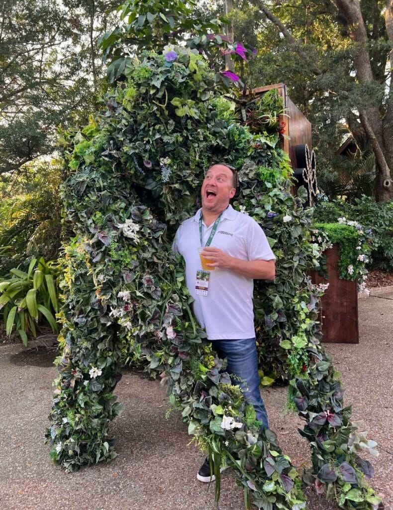 Our team member Ralfie at the festival!