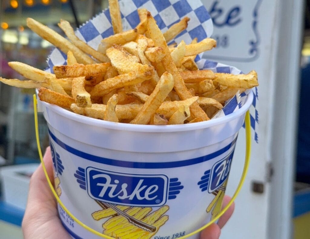 Fiske French Fry bucket at the Florida Strawberry Festival