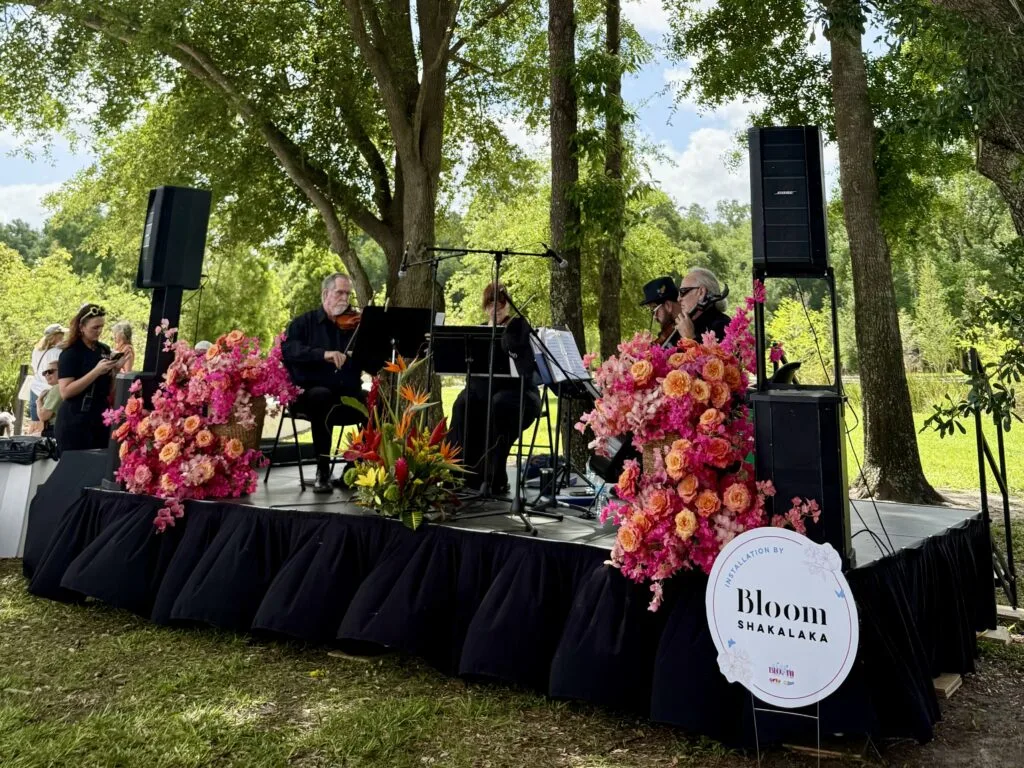 Bloom flower festival at bonnet springs park live band on stage