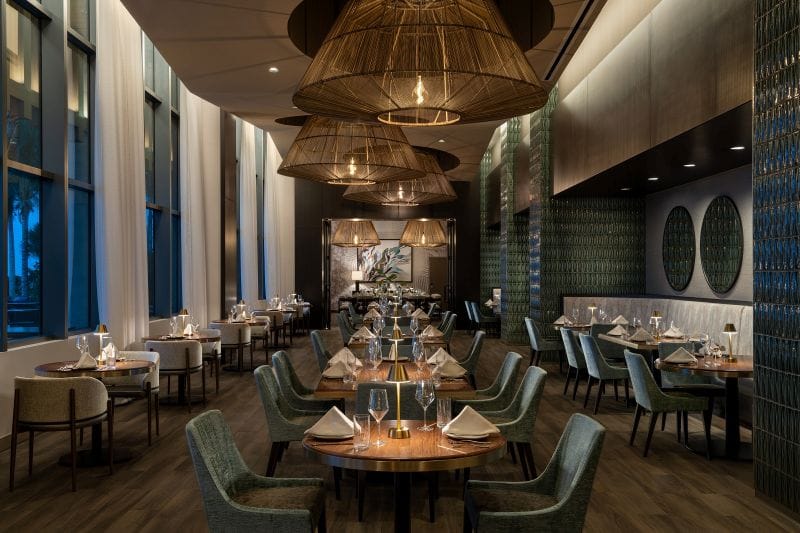 Father's Day dinner at Latitude 28 at J.W. Marriott Clearwater Beach includes a complimentary family portrait session.
