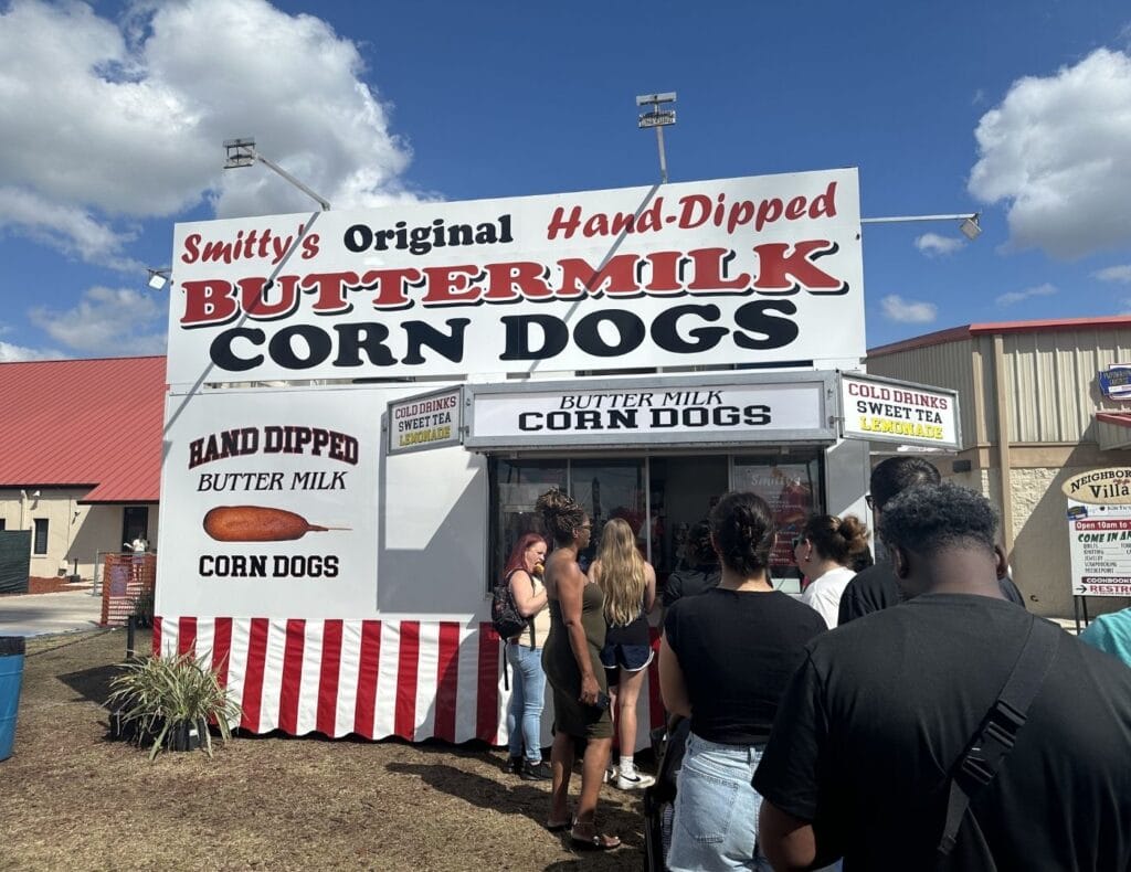 Smitty's Corn Dog Stand at the Florida Strawberry Festival