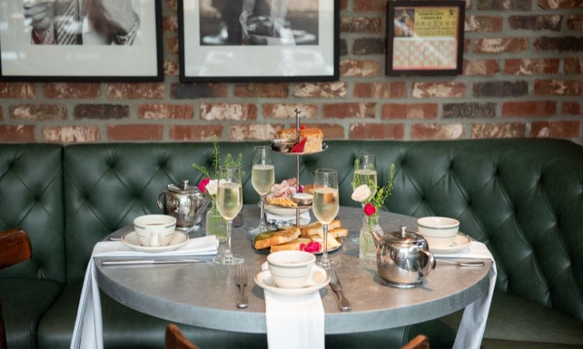 A tea spread at Mad Dogs & Englishmen for tea service in Tampa Bay