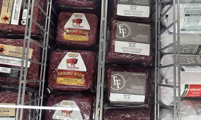 Bison and Elk exotic meats from Wild Fork