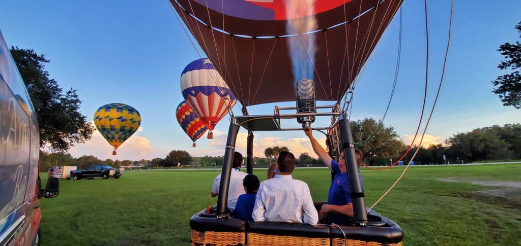 Romantic Experiences in Tampa Bay - hot air balloon ride