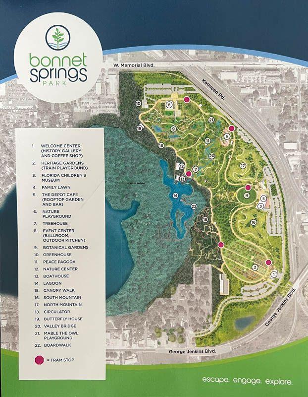 Bonnet Springs Park Map